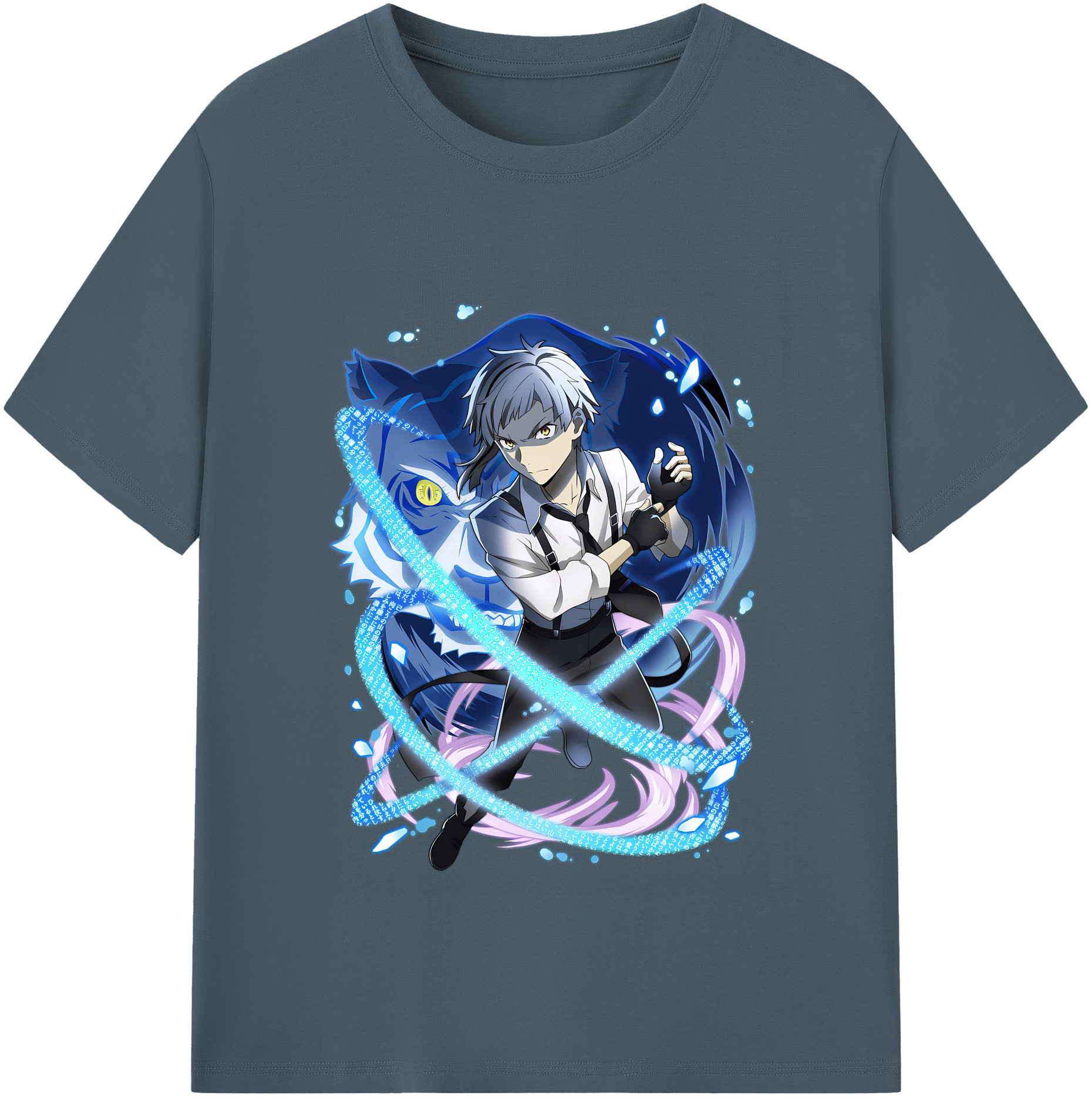 （画像用） 文豪ストレイドッグス Bungo Stray Dogs 綿100％半袖Tシャツ（フロントプリント）